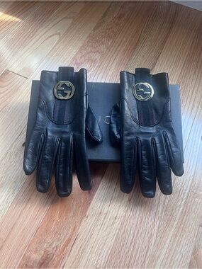 GUCCI | 100% Genuine Leather Authentic Gucci Gloves